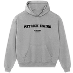 Patrick Ewing hoodie – red men's hoodie with white Patrick Ewing letters and Players Couture logo on the chest