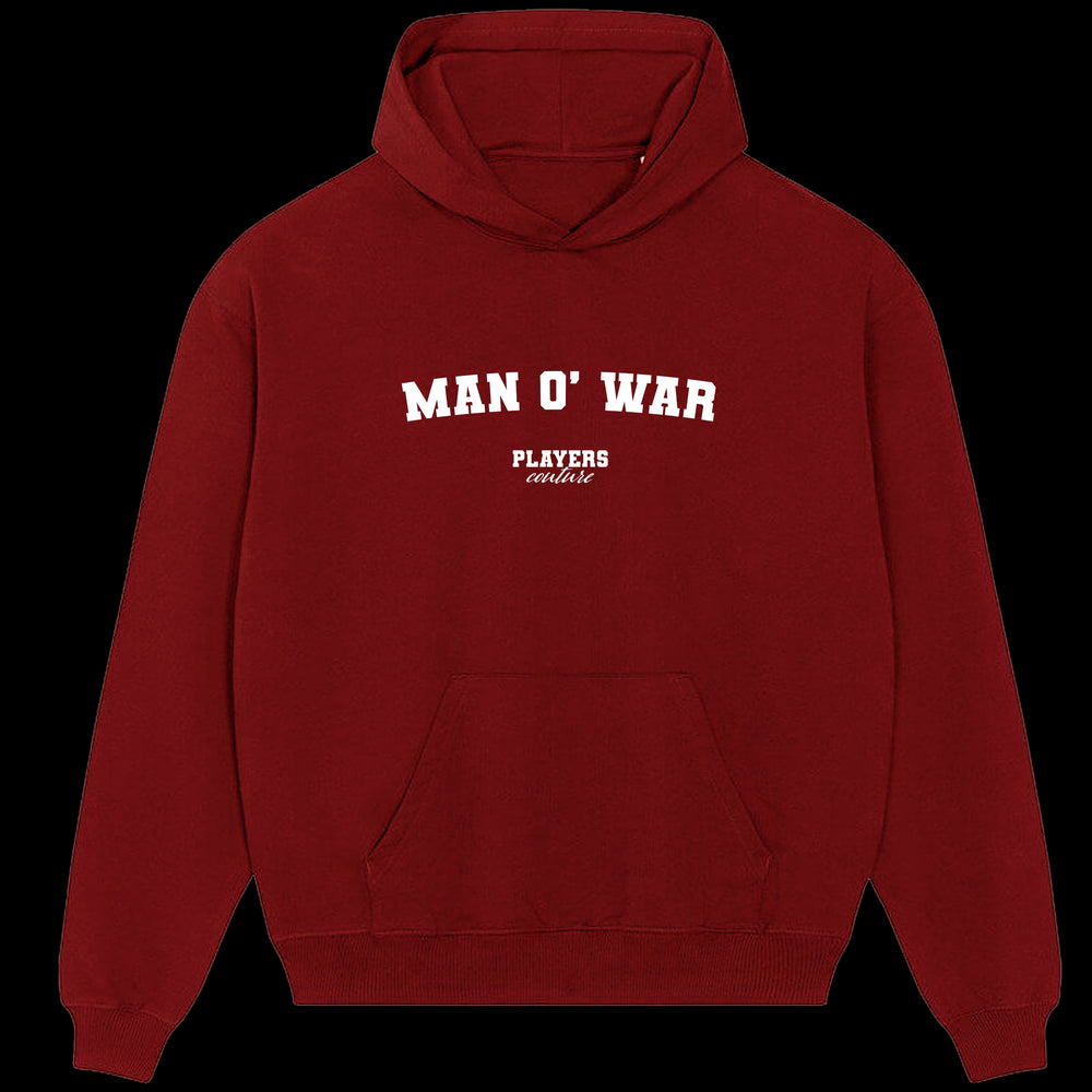 Man O' War Players Couture Men's Casual Hoodie Red