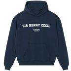 Sir Henry Cecil hoodie – black men's hoodie with white Sir Henry Cecil letters and Players Couture logo on the chest