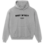 Bray Wyatt hoodie – red men's hoodie with white Bray Wyatt letters and Players Couture logo on the chest