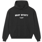 Bray Wyatt hoodie – black men's hoodie with white Bray Wyatt letters and Players Couture logo on the chest