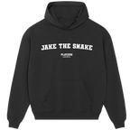 Jake The Snake hoodie – navy men's hoodie with white Jake The Snake letters and Players Couture logo on the chest