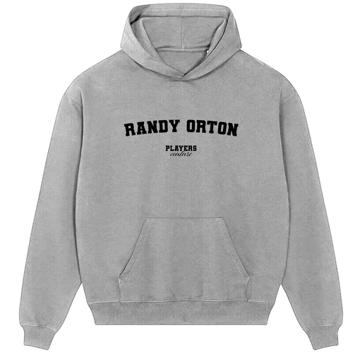 Randy Orton hoodie – black men's hoodie with white Randy Orton letters and Players Couture logo on the chest