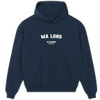 Ma Long hoodie – red men's hoodie with white Ma Long letters and Players Couture logo on the chest