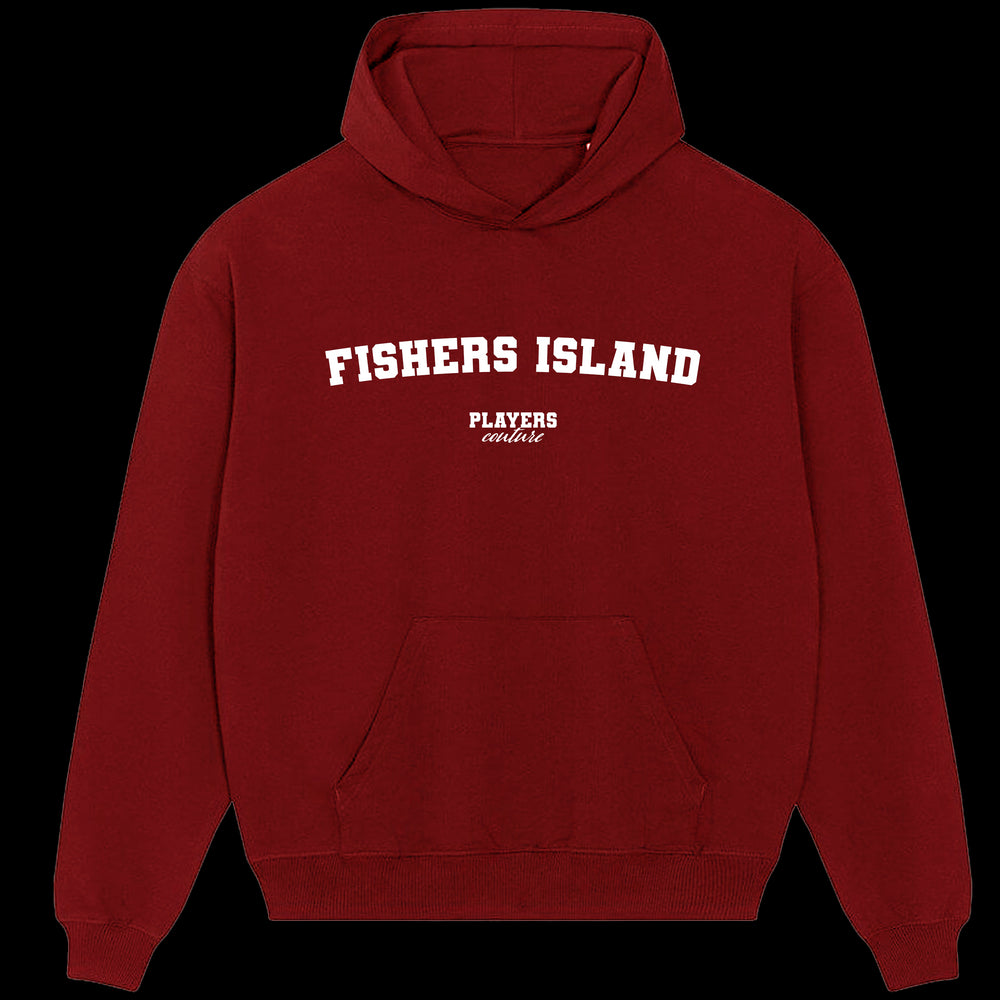 Fishers Island Players Couture Men's Casual Hoodie Red