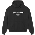 The US Open hoodie – grey men's hoodie with black The US Open letters and Players Couture logo on the chest