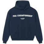 PGA Championship hoodie – navy men's hoodie with white PGA Championship letters and Players Couture logo on the chest