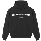 PGA Championship hoodie – black men's hoodie with white PGA Championship letters and Players Couture logo on the chest
