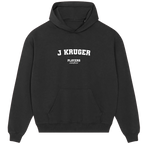 J Kruger (Frank Lampard) hoodie – black men's hoodie with white J Kruger (Frank Lampard) letters and Players Couture logo on