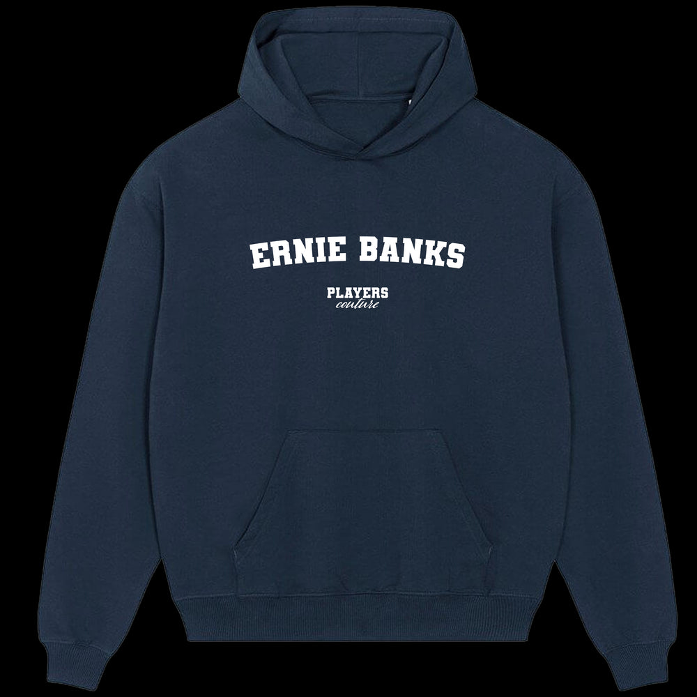 Ernie Banks Players Couture Men's Casual Hoodie Navy