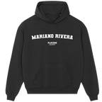 Mariano Rivera hoodie – black men's hoodie with white Mariano Rivera letters and Players Couture logo on the chest