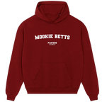 Mookie Betts hoodie – black men's hoodie with white Mookie Betts letters and Players Couture logo on the chest