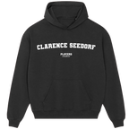 Clarence Seedorf hoodie – navy men's hoodie with white Clarence Seedorf letters and Players Couture logo on the chest
