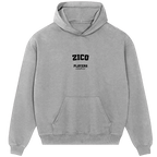 Zico hoodie – navy men's hoodie with white Zico letters and Players Couture logo on the chest