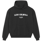 Levi Colwill hoodie – grey men's hoodie with black Levi Colwill letters and Players Couture logo on the chest