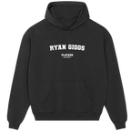 Ryan Giggs hoodie – grey men's hoodie with black Ryan Giggs letters and Players Couture logo on the chest