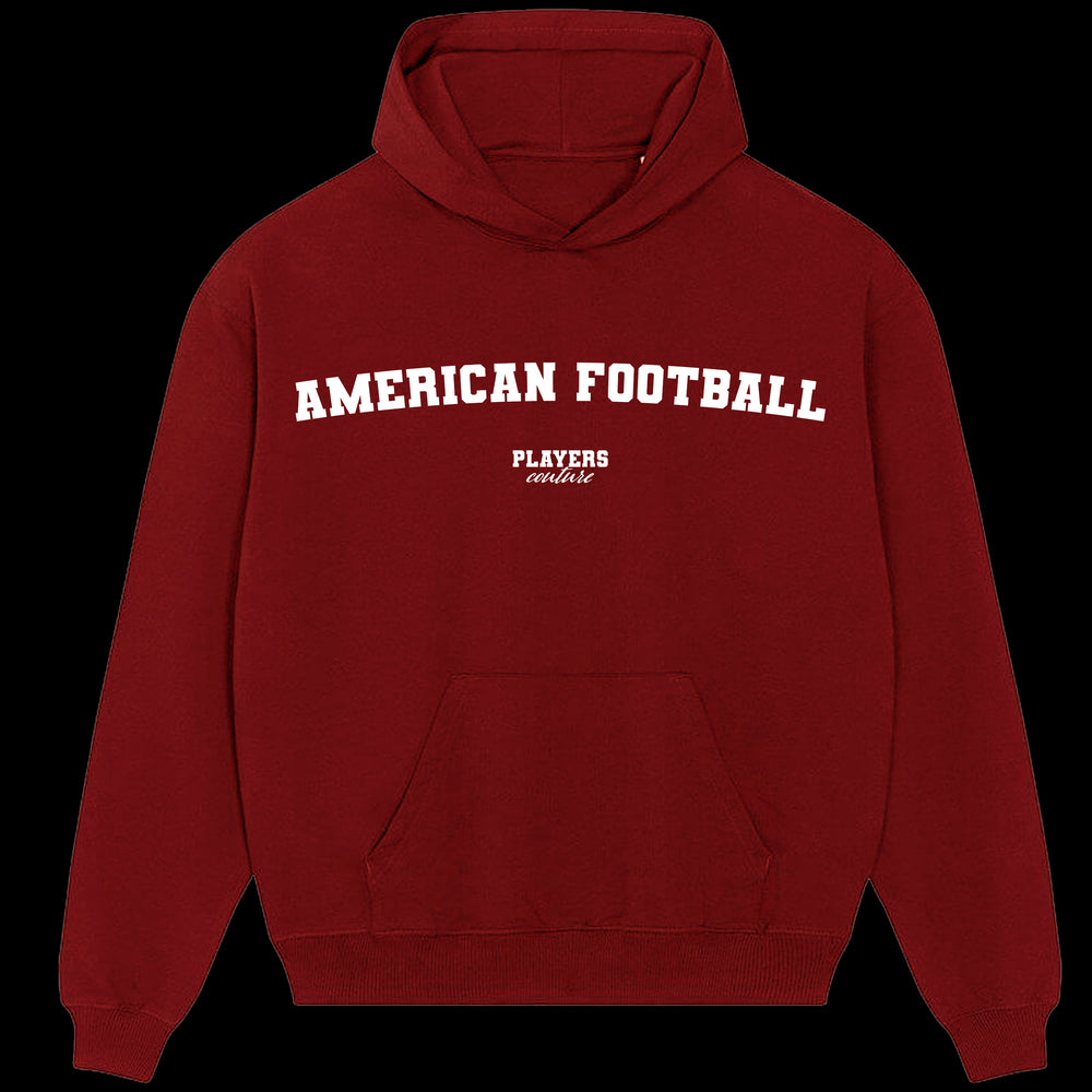 American Football Players Couture Men's Casual Hoodie Red
