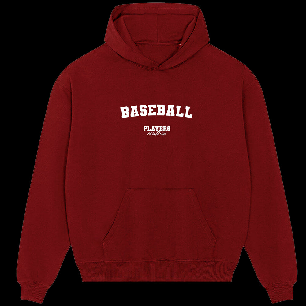 Baseball Players Couture Men's Casual Hoodie Red