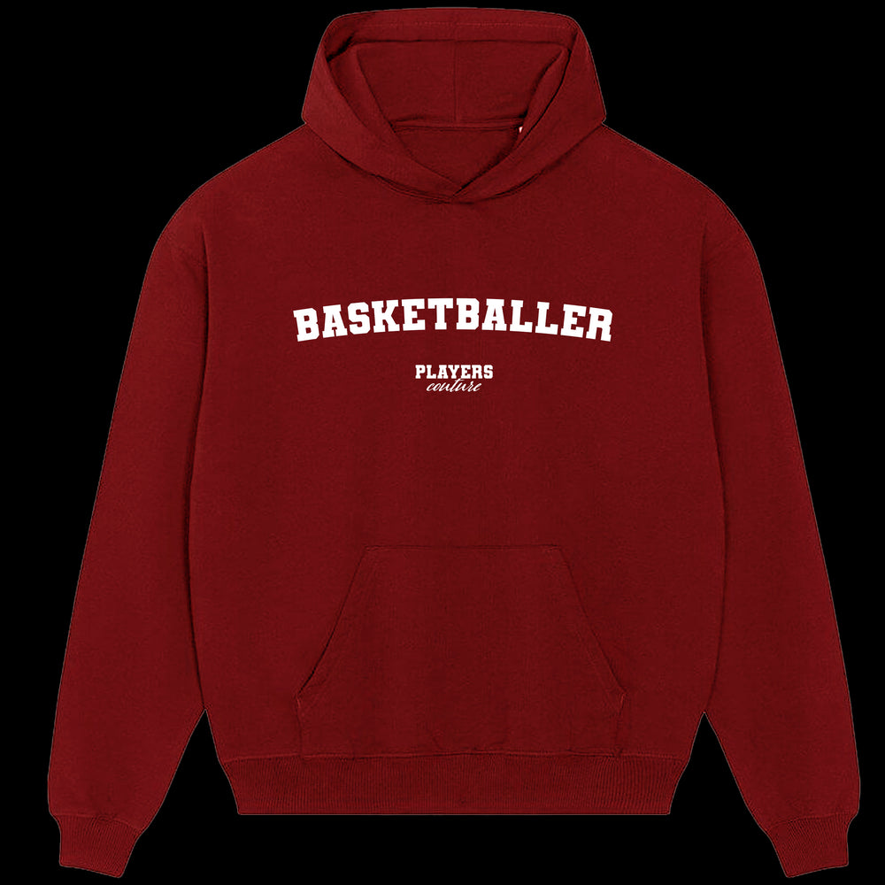 Basketballer Players Couture Men's Casual Hoodie Red