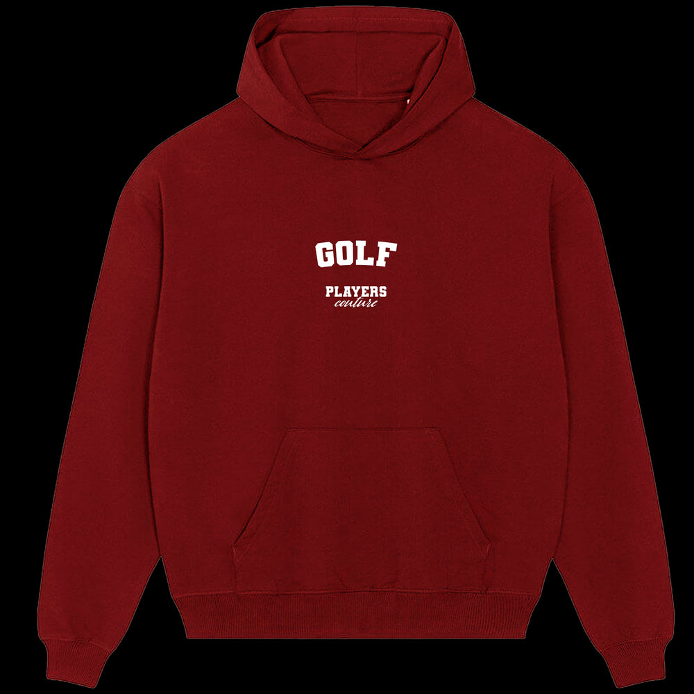 Golf Players Couture Men's Casual Hoodie Red