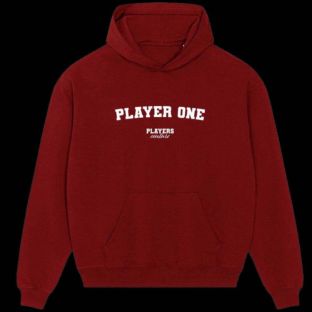 Player One Players Couture Men's Casual Hoodie Red