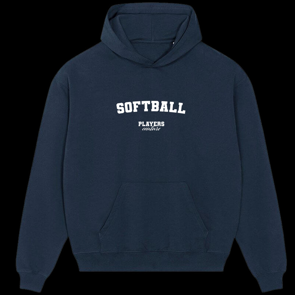 Softball Players Couture Men's Casual Hoodie Navy