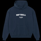 Softball Players Couture Men's Casual Hoodie Navy