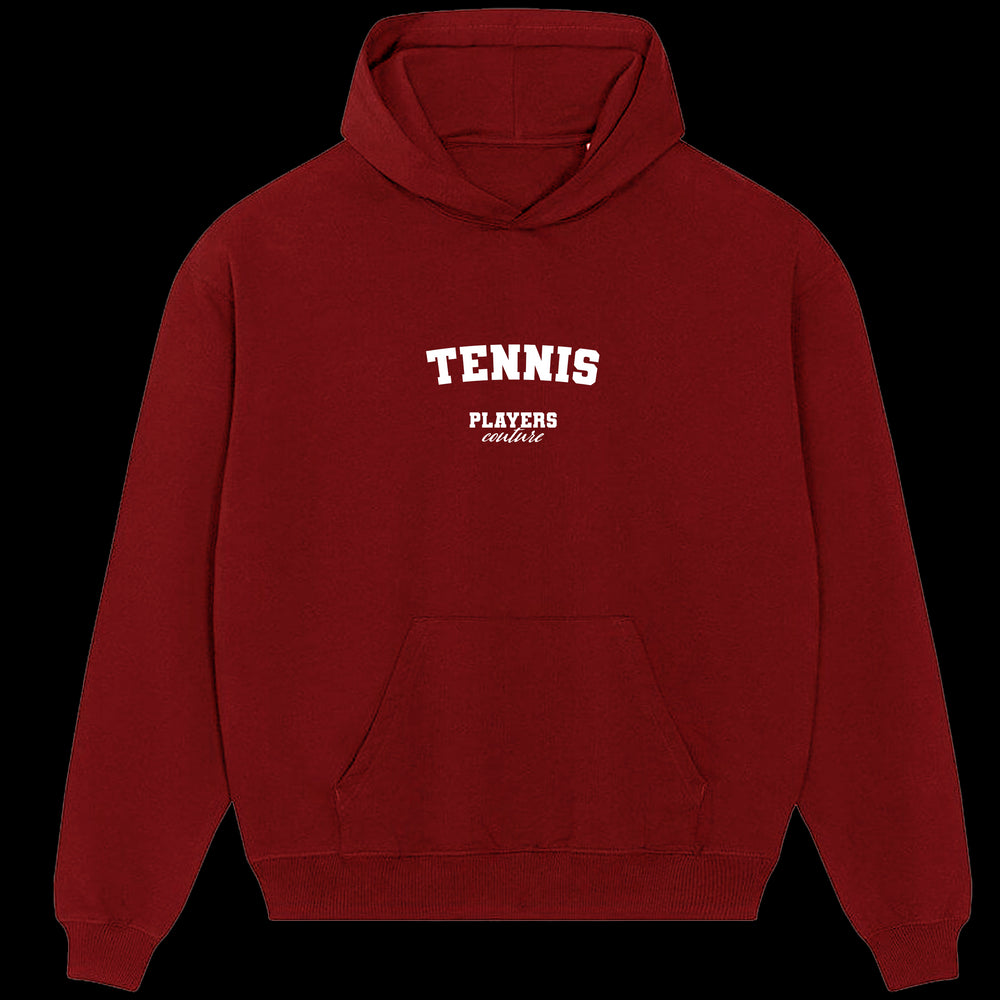 Tennis Players Couture Men's Casual Hoodie Red