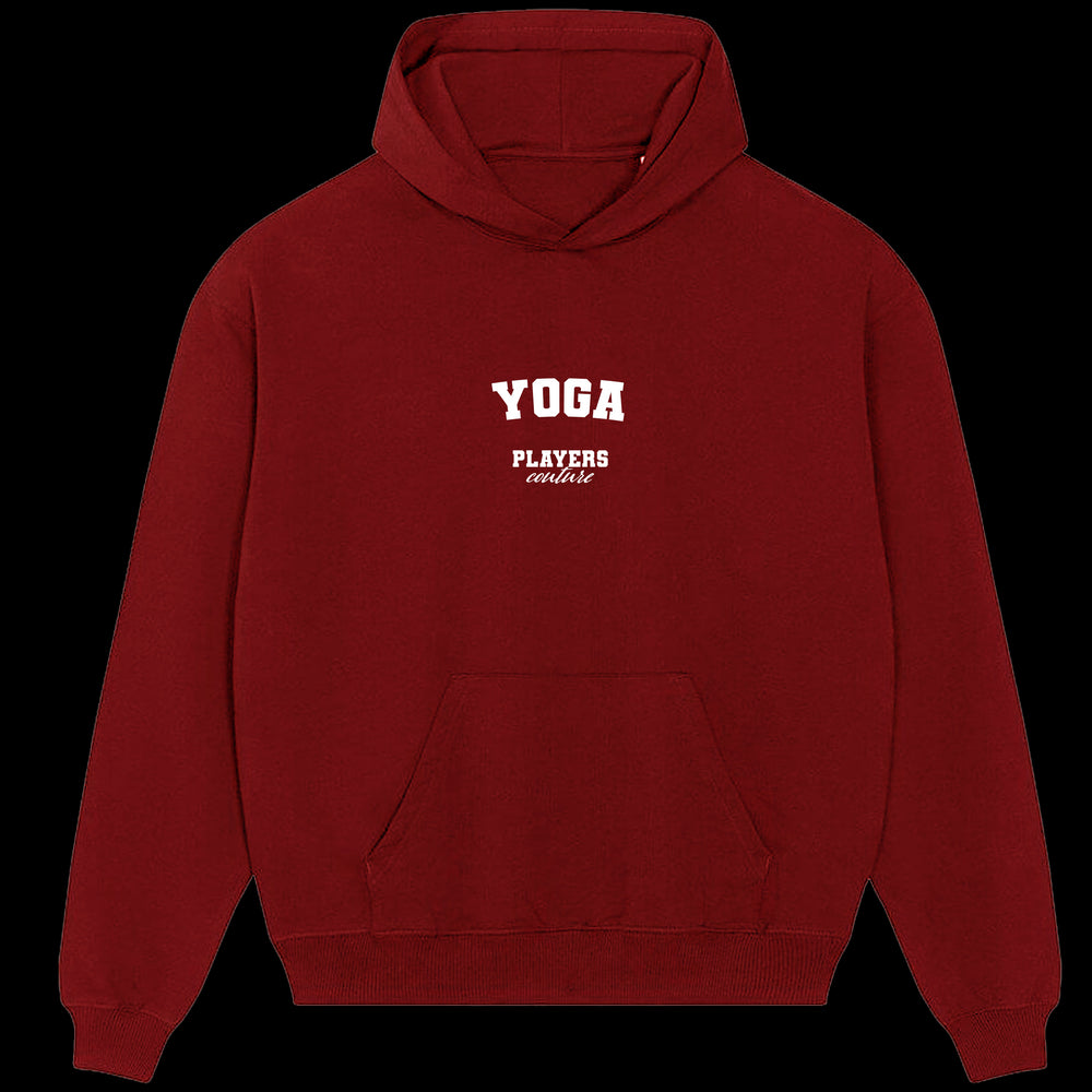 Yoga Players Couture Men's Casual Hoodie Red