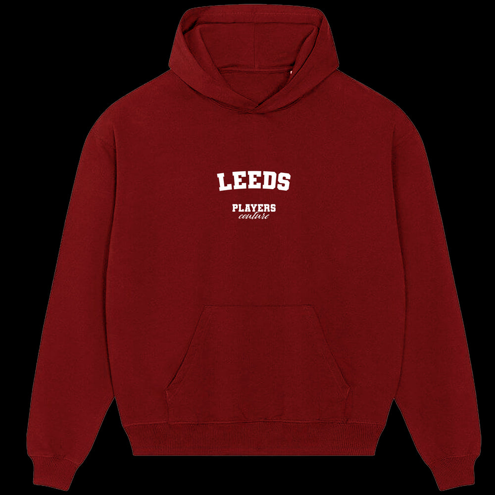 Leeds Players Couture Men's Casual Hoodie Red