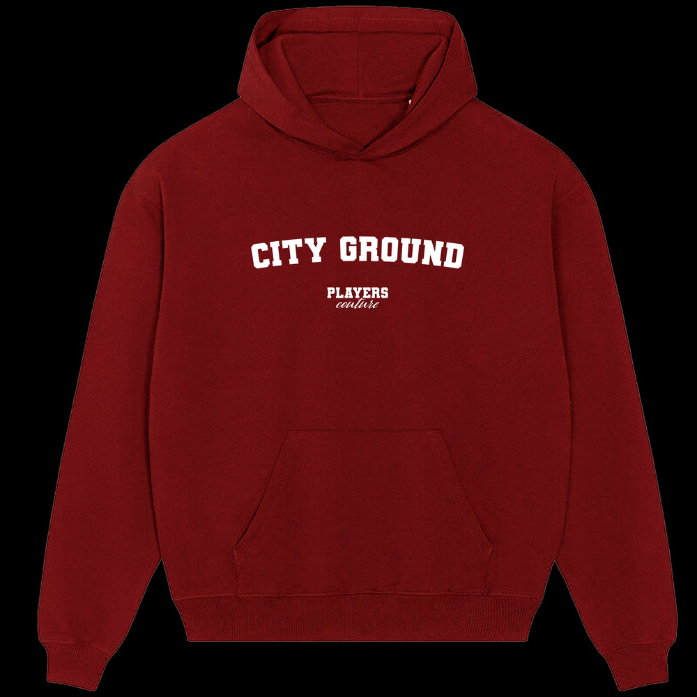 City Ground Players Couture Men's Casual Hoodie Red