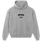 Spurs hoodie – red men's hoodie with white Spurs letters and Players Couture logo on the chest