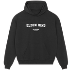 Elden Ring hoodie – red men's hoodie with white Elden Ring letters and Players Couture logo on the chest