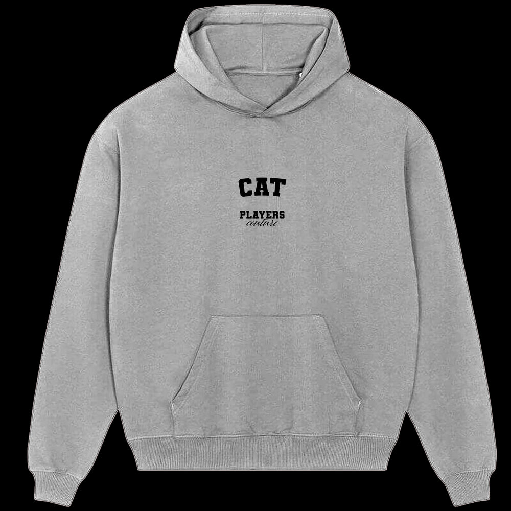 Cat Players Couture Men's Casual Hoodie Gray