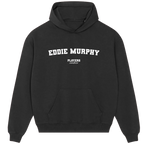 Eddie Murphy hoodie – navy men's hoodie with white Eddie Murphy letters and Players Couture logo on the chest