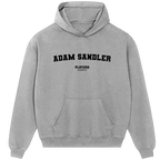 Adam Sandler hoodie – black men's hoodie with white Adam Sandler letters and Players Couture logo on the chest