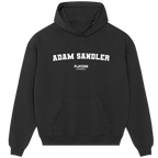 Adam Sandler hoodie – grey men's hoodie with black Adam Sandler letters and Players Couture logo on the chest