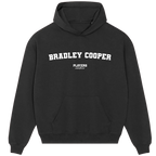 Bradley Cooper hoodie – red men's hoodie with white Bradley Cooper letters and Players Couture logo on the chest