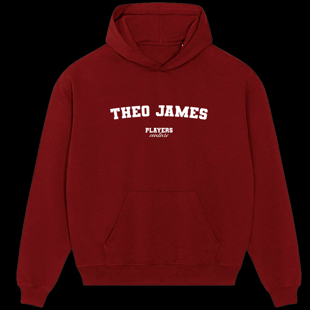Theo James Players Couture Men's Casual Hoodie Red