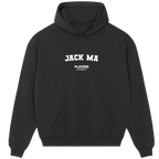 Jack Ma hoodie – navy men's hoodie with white Jack Ma letters and Players Couture logo on the chest