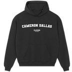 Cameron Dallas hoodie – navy men's hoodie with white Cameron Dallas letters and Players Couture logo on the chest
