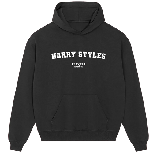 Harry Styles hoodie – red men's hoodie with white Harry Styles letters and Players Couture logo on the chest