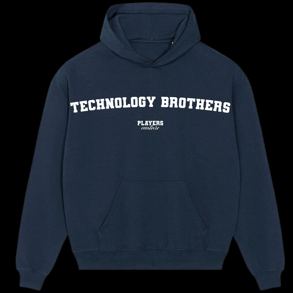 Technology Brothers Players Couture Men's Casual Hoodie Navy