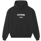 Future hoodie – grey men's hoodie with black Future letters and Players Couture logo on the chest