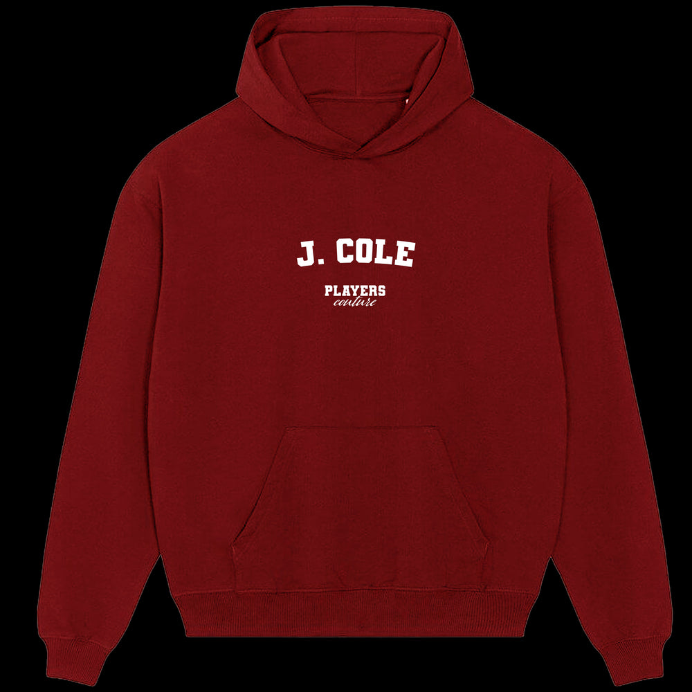 J. Cole Players Couture Men's Casual Hoodie Red