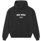 Bee Gees hoodie – black men's hoodie with white Bee Gees letters and Players Couture logo on the chest