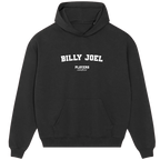 Billy Joel hoodie – red men's hoodie with white Billy Joel letters and Players Couture logo on the chest