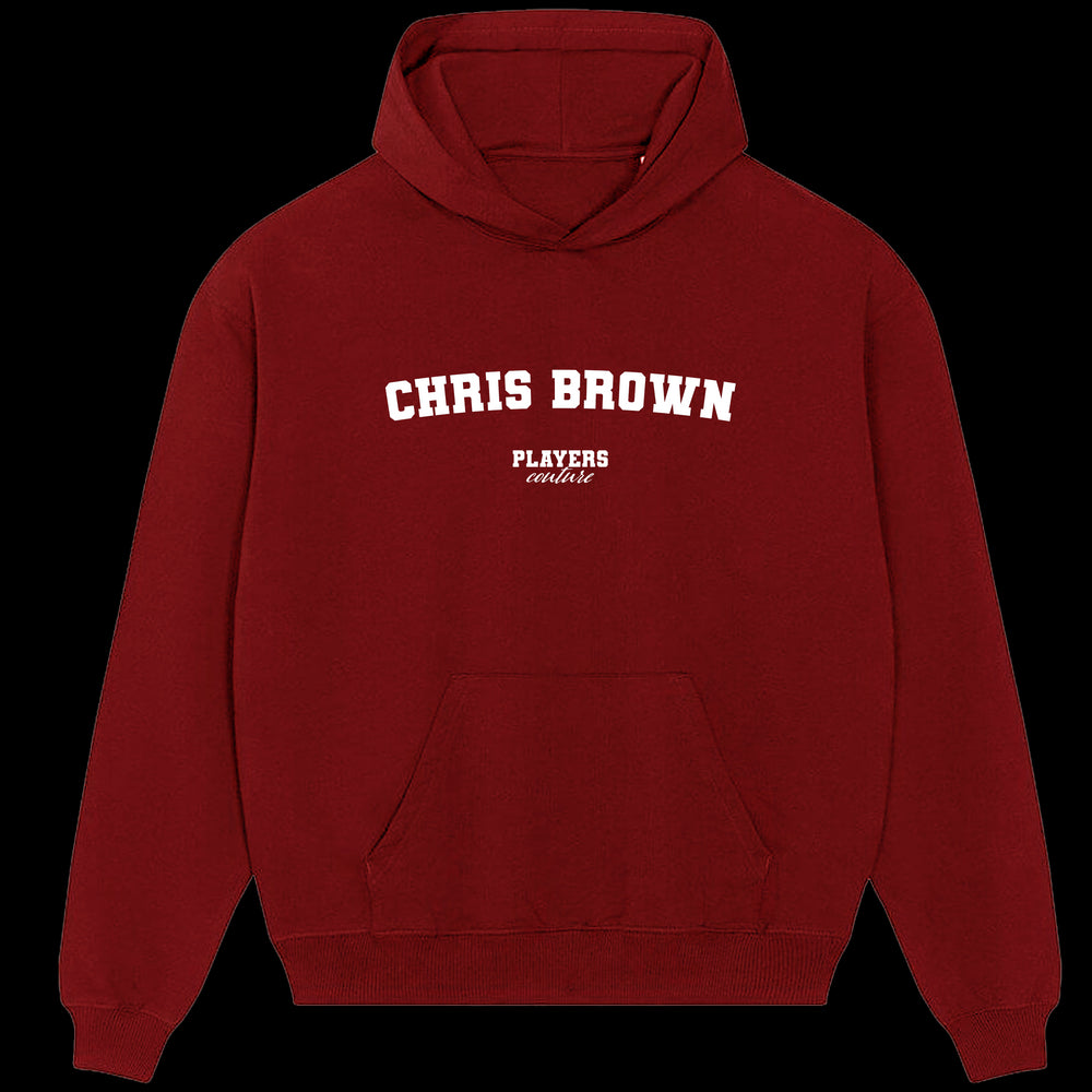 Chris Brown Players Couture Men's Casual Hoodie Red
