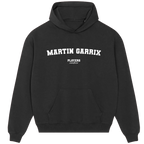 Martin Garrix hoodie – navy men's hoodie with white Martin Garrix letters and Players Couture logo on the chest