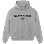 Martin Garrix hoodie – red men's hoodie with white Martin Garrix letters and Players Couture logo on the chest